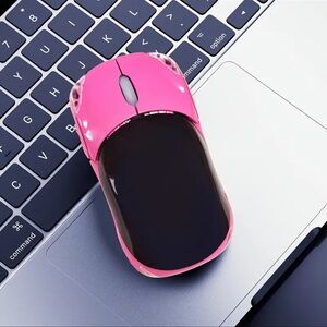 Mouse, Universal Mini Portable Wireless Mouse, NEW, Pink Car Shaped Mous…